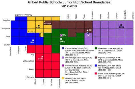 Gilbert Public School Boundary Map ~ Phoenix East Valley Real Estate