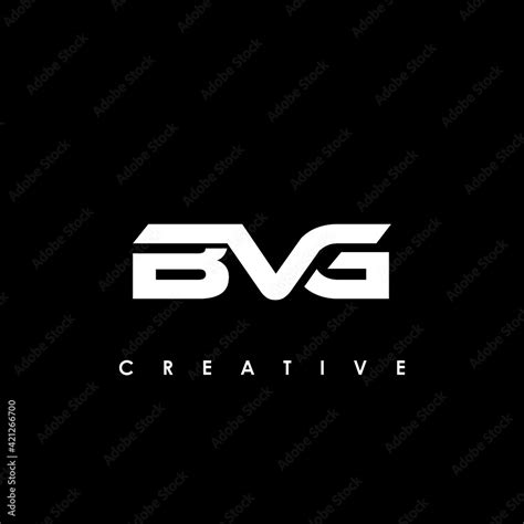 BVG Letter Initial Logo Design Template Vector Illustration Stock ...