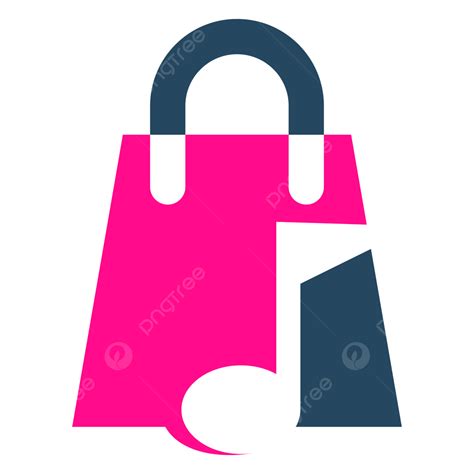 Music And Shopping Bag Logo Design Vector, Music, Shopping Bag, Logo PNG and Vector with ...