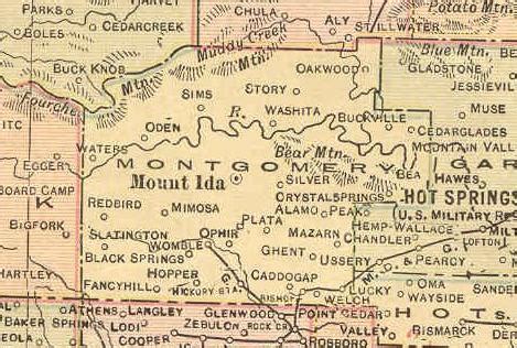 Map resources for Montgomery County Arkansas