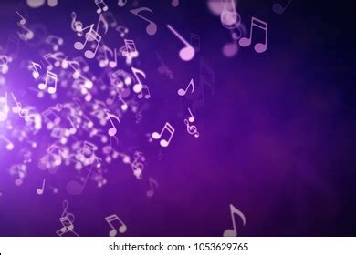 Purple Music Notes Wallpaper