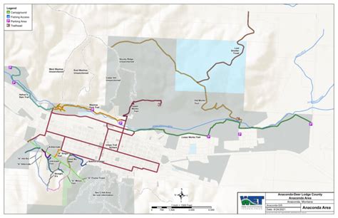 ANACONDA URBAN AREA Map by Anaconda Trail Society | Avenza Maps