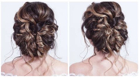 Messy Curly Wedding Updos