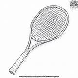 Tennis Racket Coloring Pages sketch template