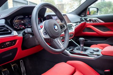 Red BMW M4 editorial image. Image of german, drive, style - 263622680