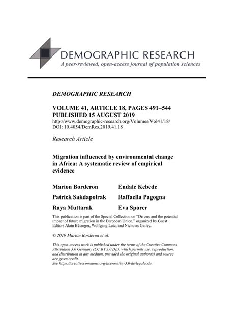 (PDF) Demographic Research