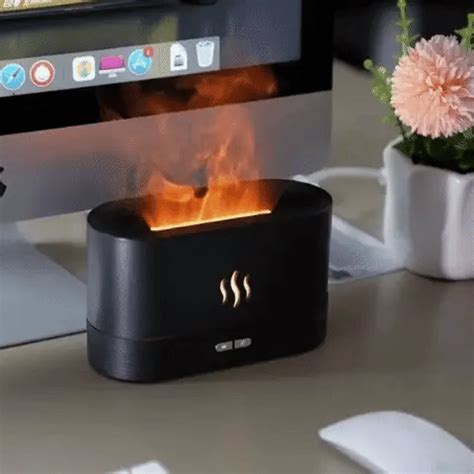 RGB Flame Humidifier and Aroma Diffuser – Hypd.pk