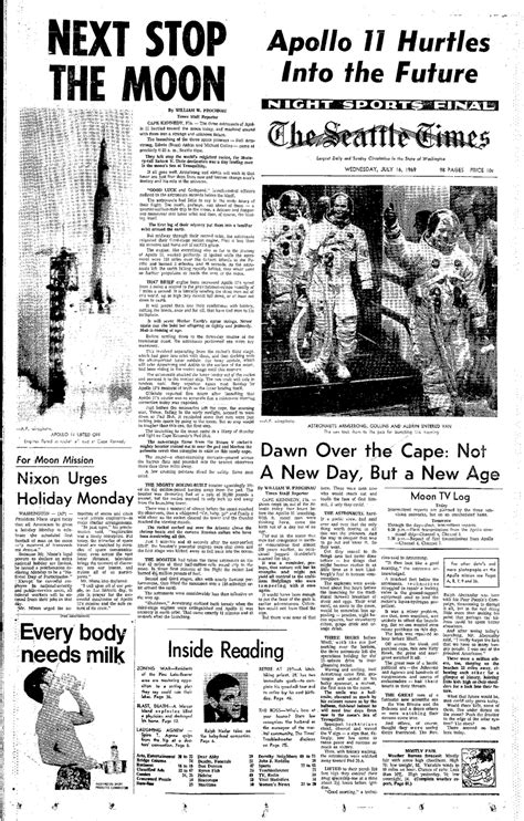 How The Seattle Times covered the moon landing in 1969 | The Seattle Times