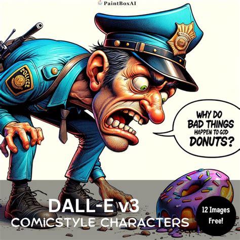 DALLE 3 Prompts for Comic Style Characters, Dalle3 Caricature AI Prompts, Vibrant Color Cartoon ...