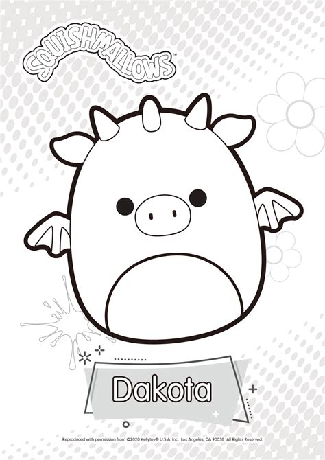 DAKOTA CS from Squishmallows Coloring Pages - XColorings.com