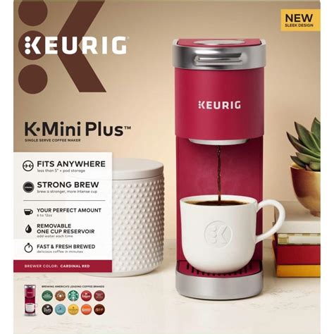 Keurig K-Mini Plus Red Single Serve Coffee Maker by Keurig at Fleet Farm