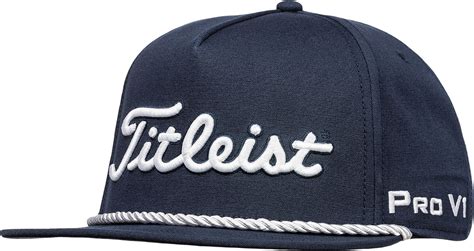 Titleist Tour Rope Flat Bill Snapback Adjustable Golf Hats