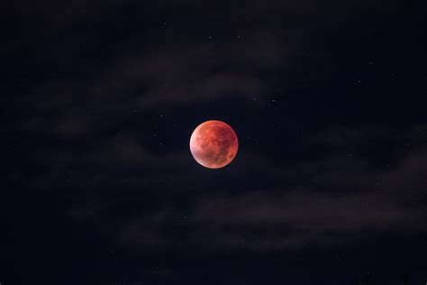 Blood Moon Wallpaper 4K, Total Lunar Eclipse