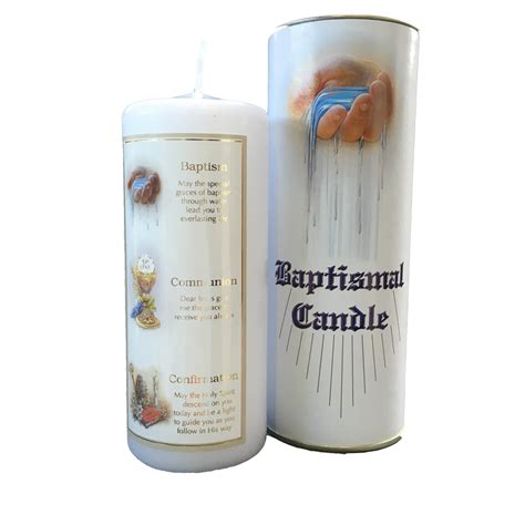 Boxed Baptismal Candle - Family Life Catholic Gifts