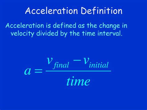 PPT - Acceleration PowerPoint Presentation, free download - ID:3206089