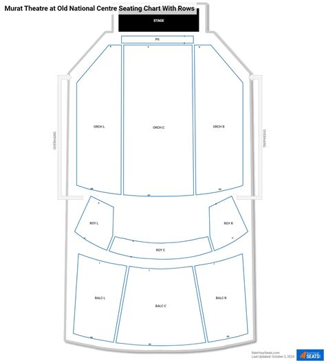 Murat Theater Indy Seating Chart | Elcho Table