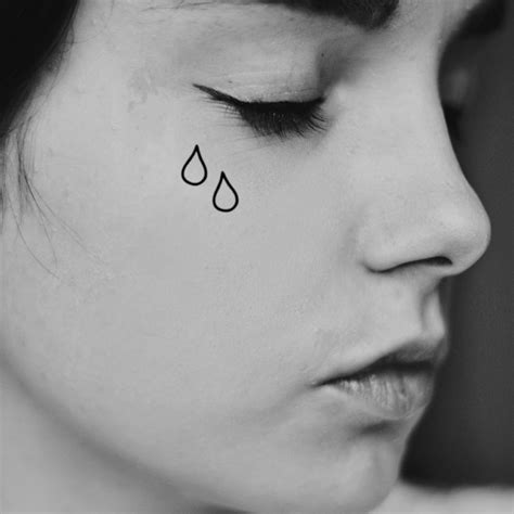 Teardrop Temporary Tattoo Sticker - OhMyTat