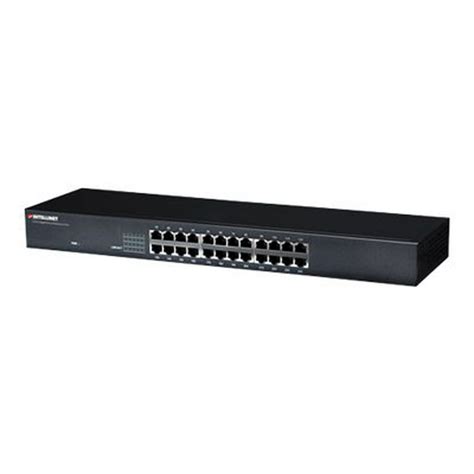 Intellinet Gigabit Ethernet Rackmount Switch - Switch - unmanaged - 24 x 10/100/1000 - rack ...