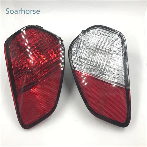 Soarhorse Car rear tail bumper reflector fog lamp reverse Lights fits For Mitsubishi Outlander ...