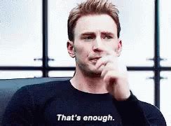 That's Enough. GIF - ThatsEnough CaptainAmerica ChrisEvans - Discover & Share GIFs