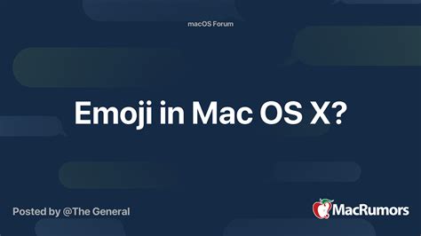 Emoji in Mac OS X? | MacRumors Forums