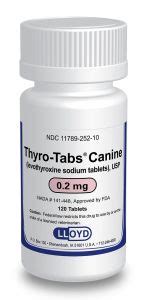 Thyro-Tabs Canine 0.2mg 120/btl - J&B Pet Source