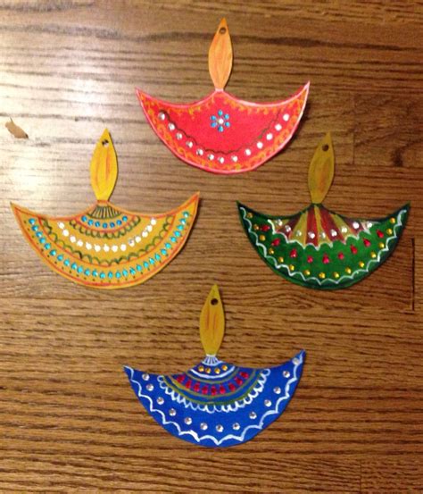 Diya art craft #diwalicraftsforkids (With images) | Diwali craft ...