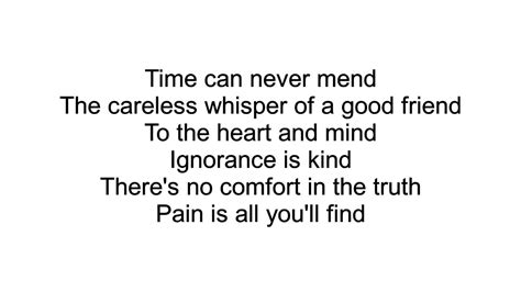 Careless Whisper Lyrics