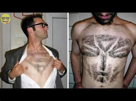 30 Most Craziest Chest Hair Styles and Designs - YouTube