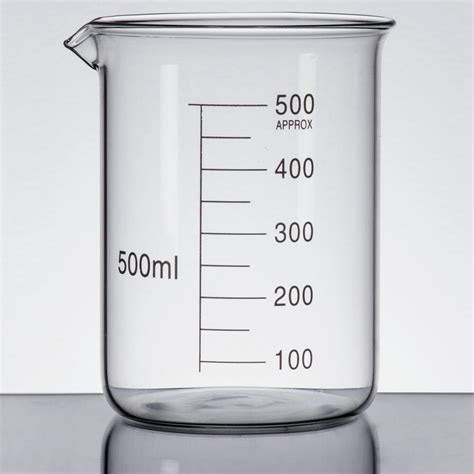 Libbey 56806 Chemistry Bar 17 oz. (500 mL) Beaker Glass - 6/Case