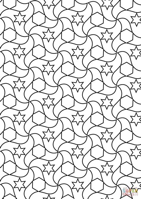 Islamic Geometric Patterns Coloring Pages at GetColorings.com | Free ...