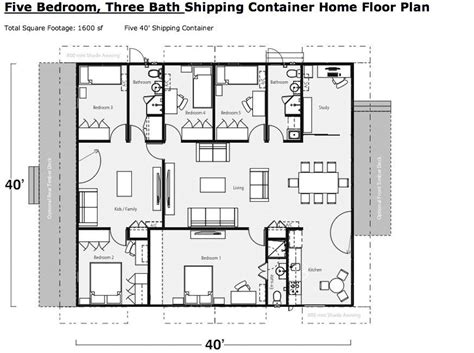 Shipping Container Layout Ideas ~ Shipping Container Home Plans ...