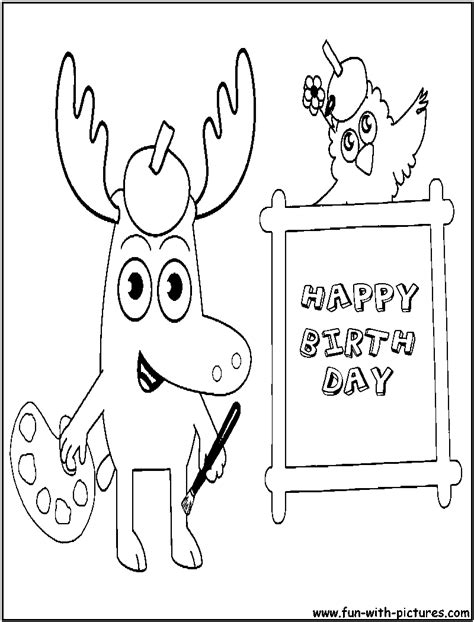 Moose And Zee Coloring Pages - Coloring Home