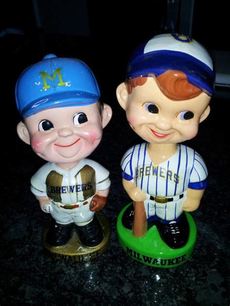 Milwaukee Brewers Vintage Bobbleheads Wisco, Baseball Memorabilia, Milwaukee Brewers, Vintage ...