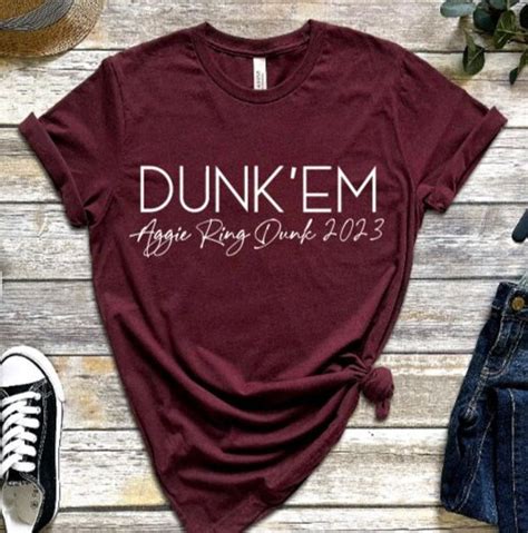 Dunk 'em Aggie Shirt Dunk Em Shirt-aggies Ring Day Shirt - Etsy in 2023 | Aggie ring, Aggie ring ...