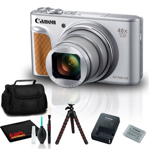 Canon PowerShot SX740 HS Digital Camera (Silver) Includes Carry Case and Tripod 13803306293 | eBay