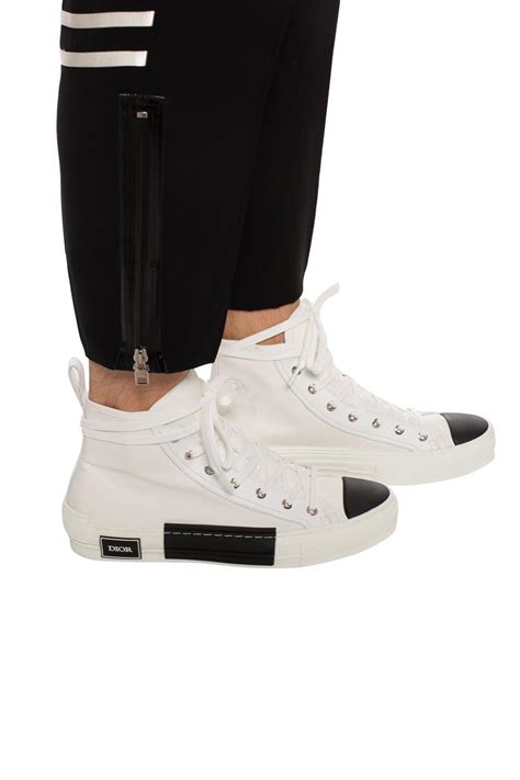 Dior Leather 'b23' High-top Sneakers in White for Men - Lyst