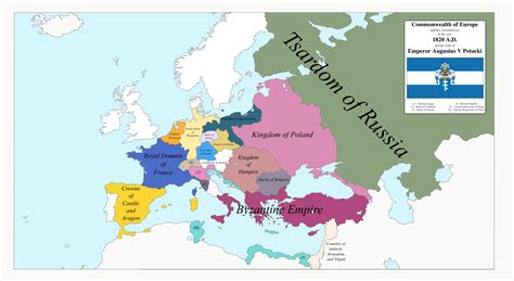 [OC] Map of the Commonwealth of Europe (1820 AD) : r/eu4