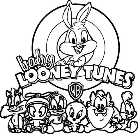 Warner Bros Baby Looney Tunes All Coloring Page - Wecoloringpage.com | Cartoon coloring pages ...