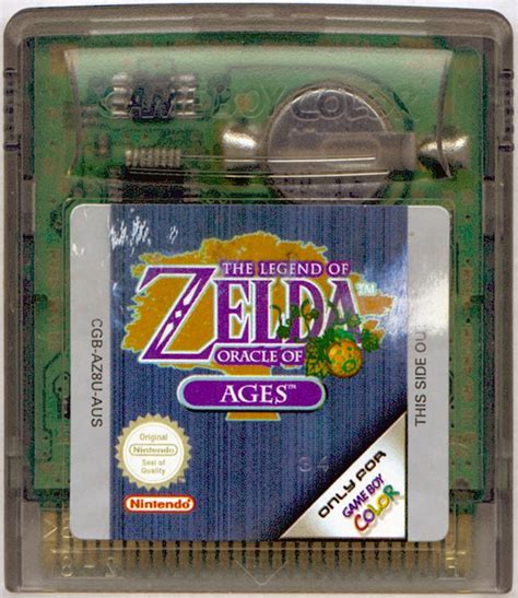 The Legend of Zelda: Oracle of Ages (2001) Game Boy Color box cover art - MobyGames