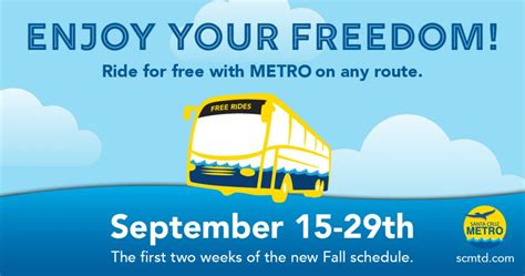 METRO offering free transit fares Sept 15-29 - GO Santa Cruz County