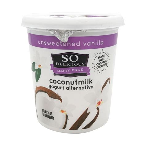 Unsweetened Vanilla Coconut Milk Yogurt, 24 oz, So Delicious Dairy Free ...