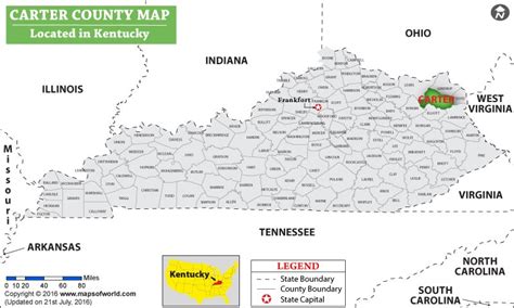 Carter County Ky Map