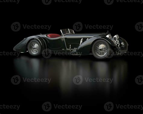 Black vintage car in black showroom 31157771 Stock Photo at Vecteezy