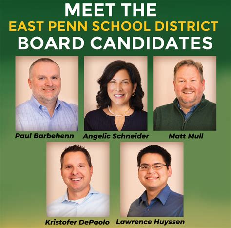 East Penn School District YOUR VOICE ON THE BOARD