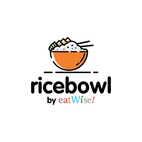 rice bowl brand client: eatwise years : 2018 | Desain logo, Desain logo ...