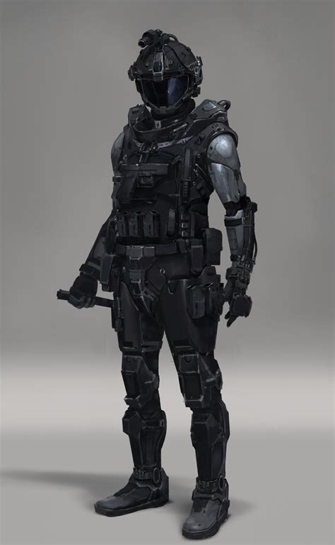 Combat Armor, Sci-fi Armor, Military Armor, Military Soldier, Combat Suit, Rpg Cyberpunk ...