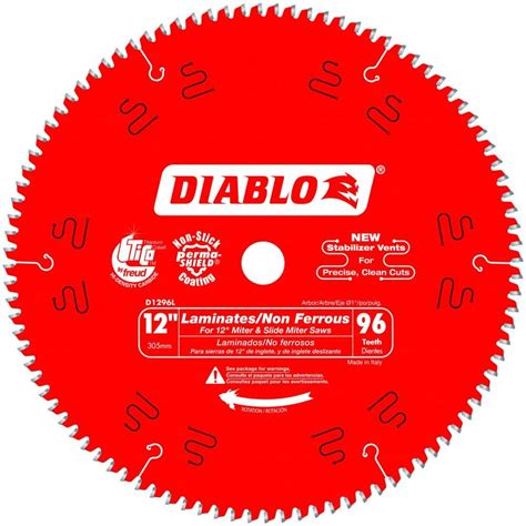 DIABLO 12in. x 96-Teeth Saw Blade for Laminates and Non-Ferrous Metals ...