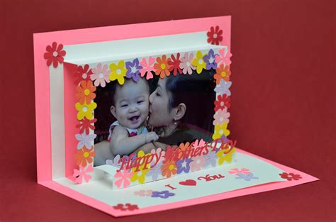 Flower Frame Pop Up Card Template - Creative Pop Up Cards | Pop up card templates, Pop up cards ...