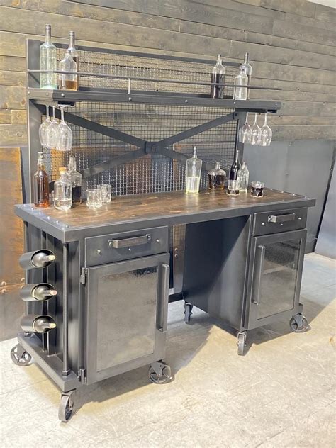 Pressfield Speakeasy - Etsy | Modern industrial furniture, Industrial style furniture, Steel ...